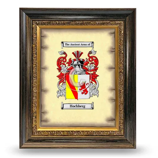 Hochberg Coat of Arms Framed - Heirloom