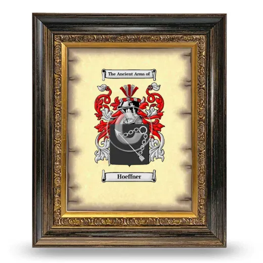 Hoeffner Coat of Arms Framed - Heirloom