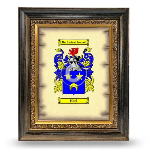 Hoel Coat of Arms Framed - Heirloom