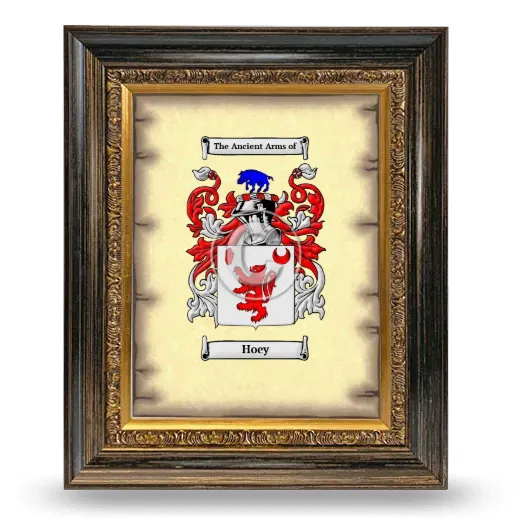 Hoey Coat of Arms Framed - Heirloom