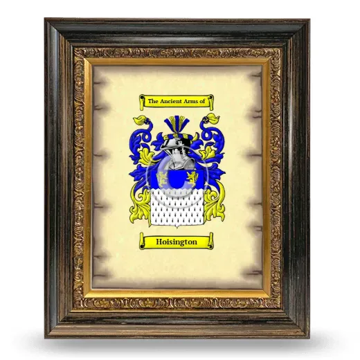 Hoisington Coat of Arms Framed - Heirloom