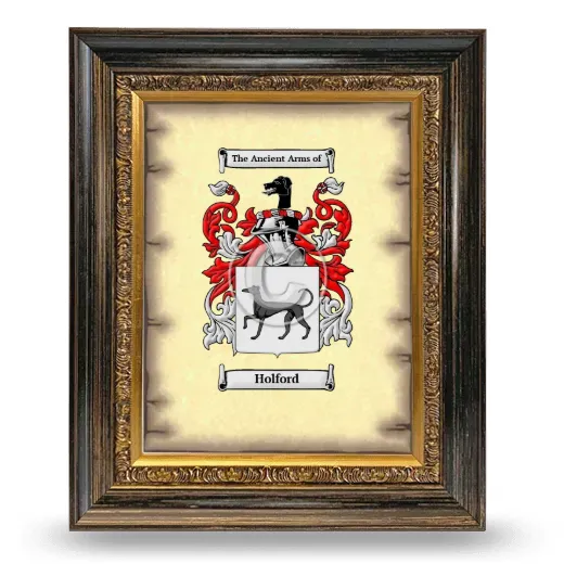 Holford Coat of Arms Framed - Heirloom