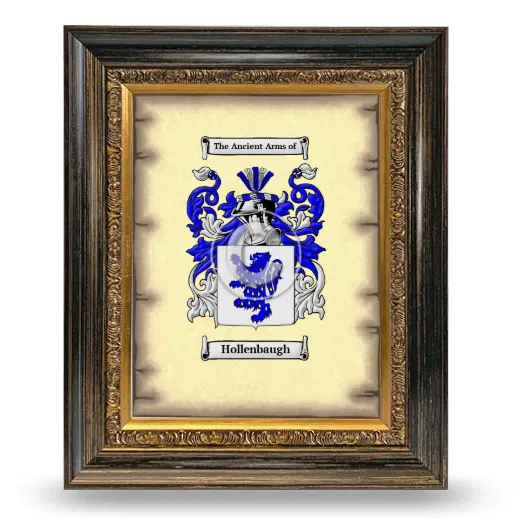 Hollenbaugh Coat of Arms Framed - Heirloom