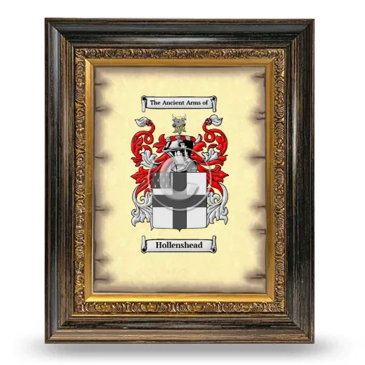 Hollenshead Coat of Arms Framed - Heirloom