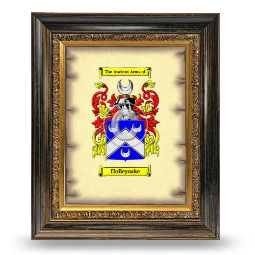 Holleyoake Coat of Arms Framed - Heirloom