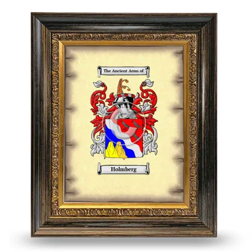 Holmberg Coat of Arms Framed - Heirloom