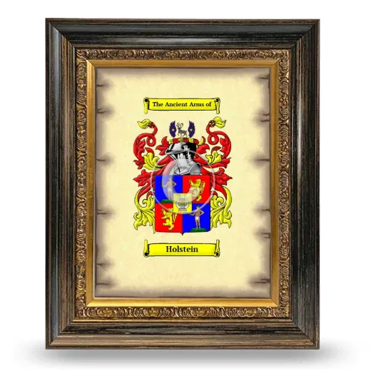 Holstein Coat of Arms Framed - Heirloom