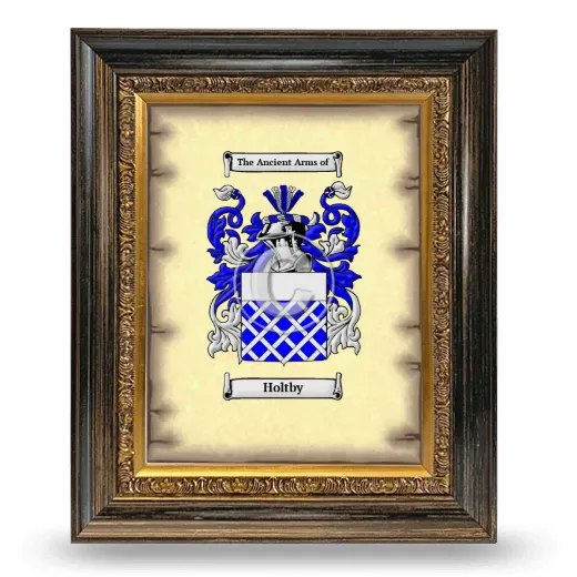 Holtby Coat of Arms Framed - Heirloom