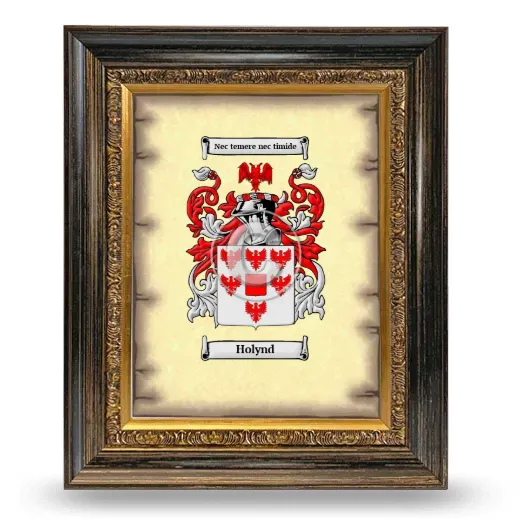 Holynd Coat of Arms Framed - Heirloom