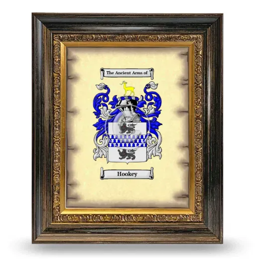 Hookey Coat of Arms Framed - Heirloom