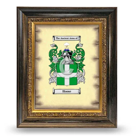 Hoose Coat of Arms Framed - Heirloom
