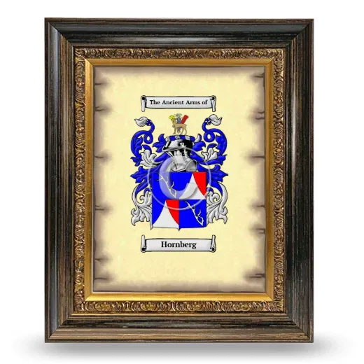 Hornberg Coat of Arms Framed - Heirloom