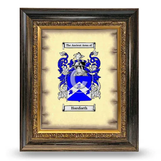 Horsforth Coat of Arms Framed - Heirloom