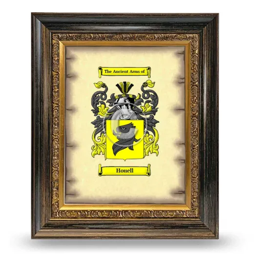 Houell Coat of Arms Framed - Heirloom
