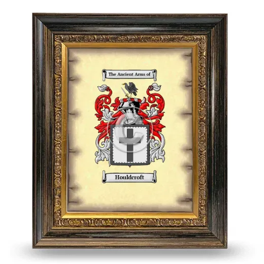 Houldcroft Coat of Arms Framed - Heirloom