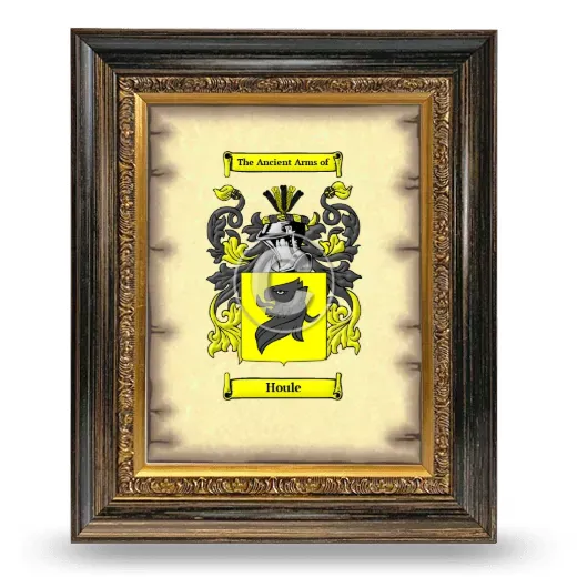 Houle Coat of Arms Framed - Heirloom