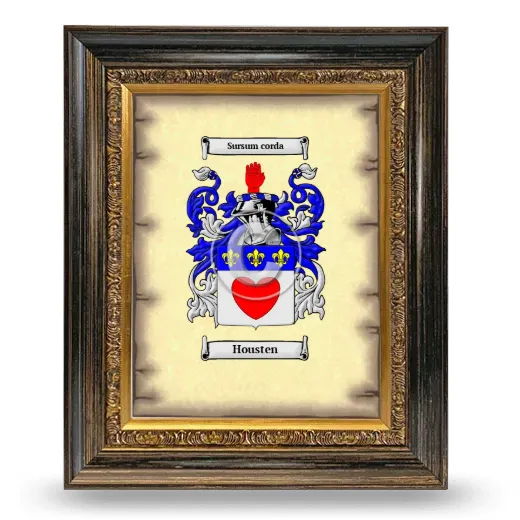 Housten Coat of Arms Framed - Heirloom