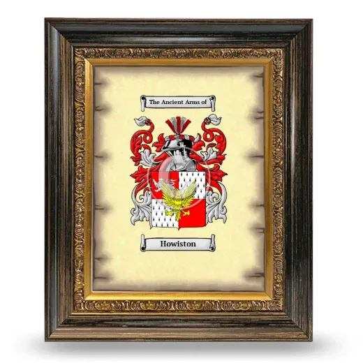 Howiston Coat of Arms Framed - Heirloom