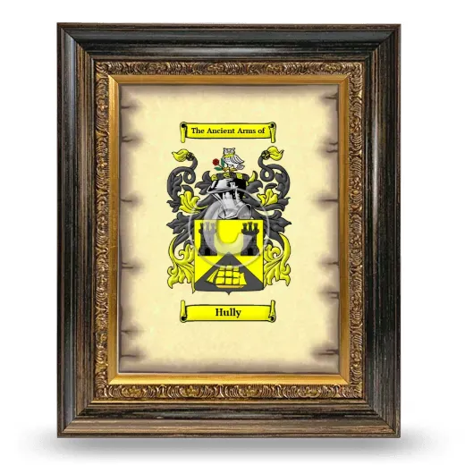 Hully Coat of Arms Framed - Heirloom
