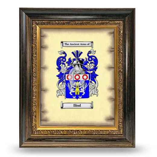 Ilind Coat of Arms Framed - Heirloom