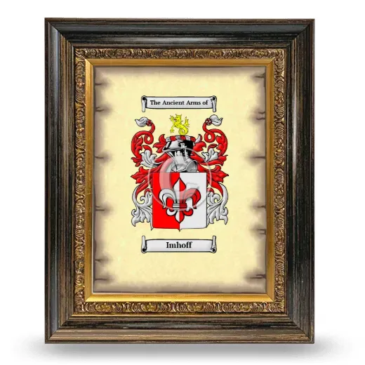 Imhoff Coat of Arms Framed - Heirloom