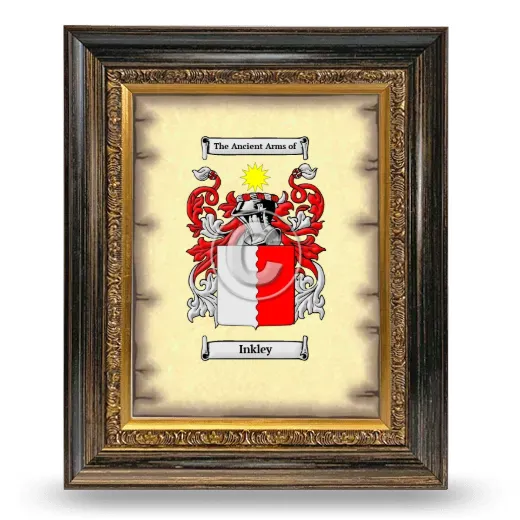 Inkley Coat of Arms Framed - Heirloom