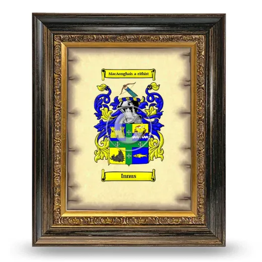 Innus Coat of Arms Framed - Heirloom