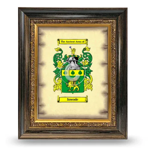 Inwode Coat of Arms Framed - Heirloom