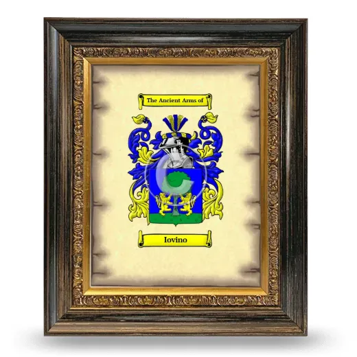 Iovino Coat of Arms Framed - Heirloom