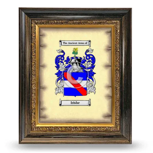 Irishe Coat of Arms Framed - Heirloom