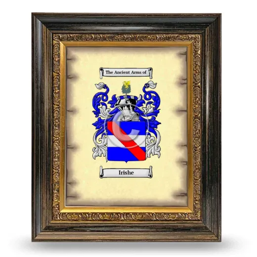 Irishe Coat of Arms Framed - Heirloom