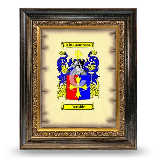 Ironside Coat of Arms Framed - Heirloom