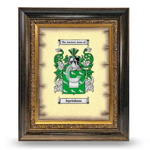 Irprinham Coat of Arms Framed - Heirloom