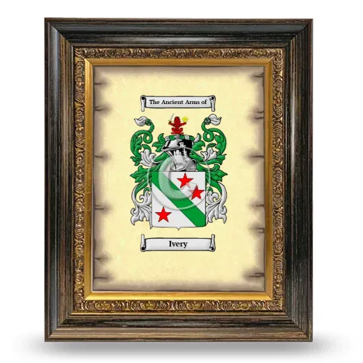 Ivery Coat of Arms Framed - Heirloom