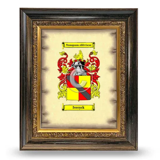 Iveryck Coat of Arms Framed - Heirloom