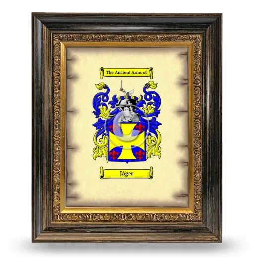 Jáger Coat of Arms Framed - Heirloom