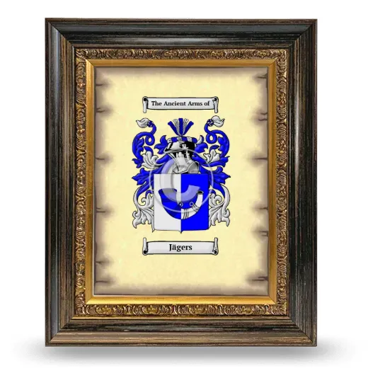 Jägers Coat of Arms Framed - Heirloom