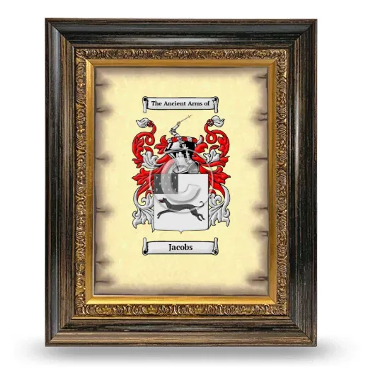 Jacobs Coat of Arms Framed - Heirloom