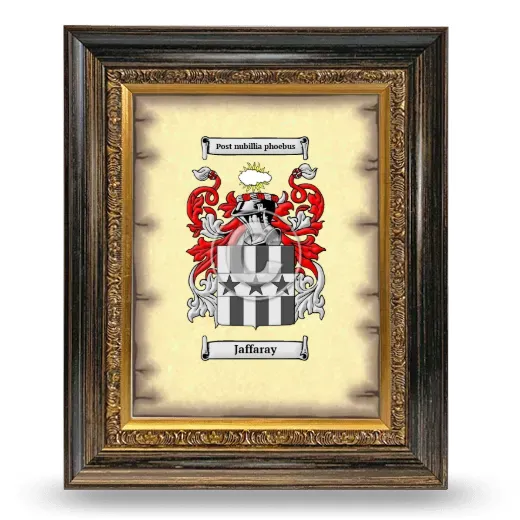 Jaffaray Coat of Arms Framed - Heirloom