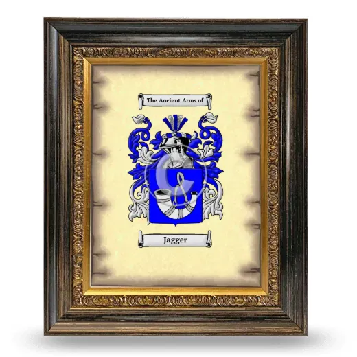 Jagger Coat of Arms Framed - Heirloom