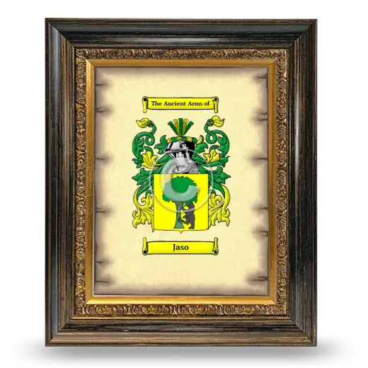 Jaso Coat of Arms Framed - Heirloom