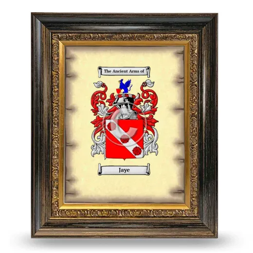 Jaye Coat of Arms Framed - Heirloom