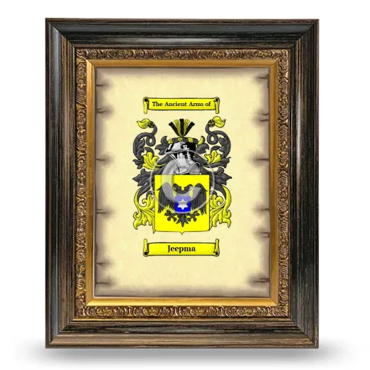 Jeepma Coat of Arms Framed - Heirloom