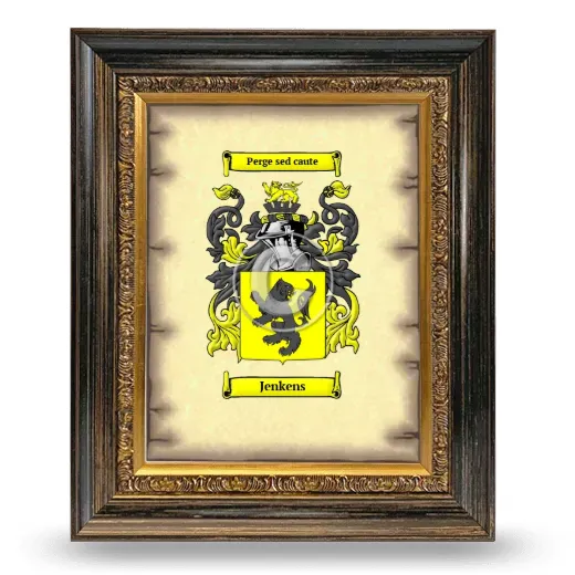 Jenkens Coat of Arms Framed - Heirloom