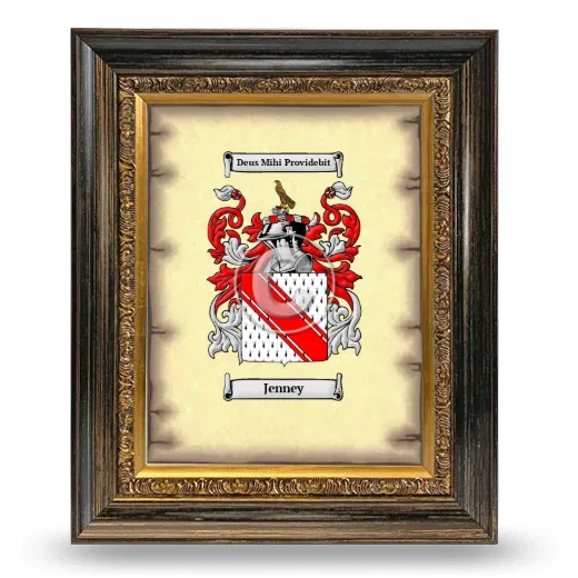 Jenney Coat of Arms Framed - Heirloom