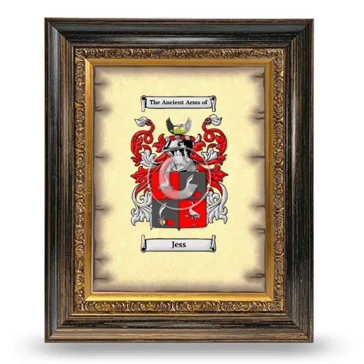 Jess Coat of Arms Framed - Heirloom