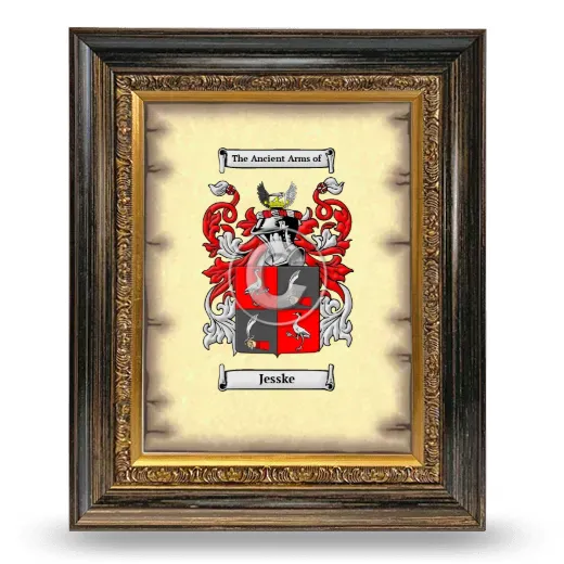 Jesske Coat of Arms Framed - Heirloom