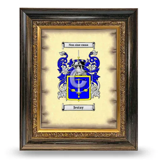 Jestay Coat of Arms Framed - Heirloom