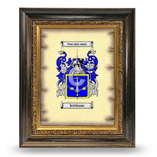 Jestisson Coat of Arms Framed - Heirloom
