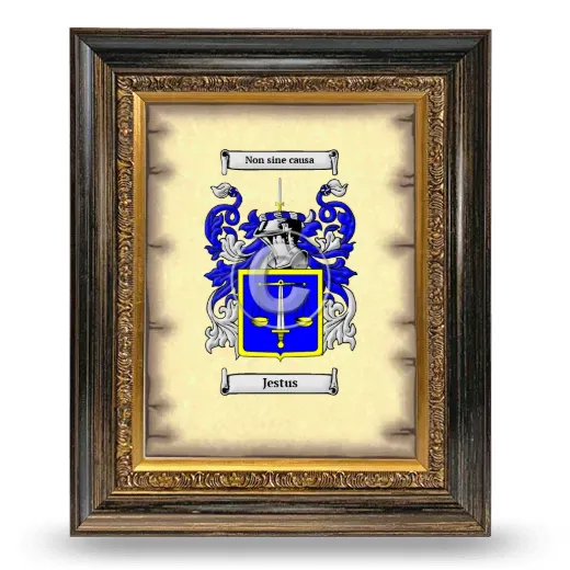 Jestus Coat of Arms Framed - Heirloom